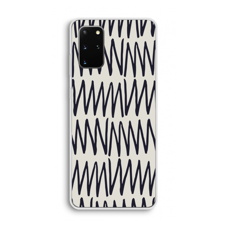 Marrakech Zigzag: Samsung Galaxy S20 Plus Transparant Hoesje