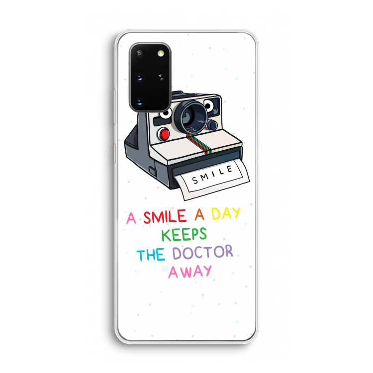 Smile: Samsung Galaxy S20 Plus Transparant Hoesje