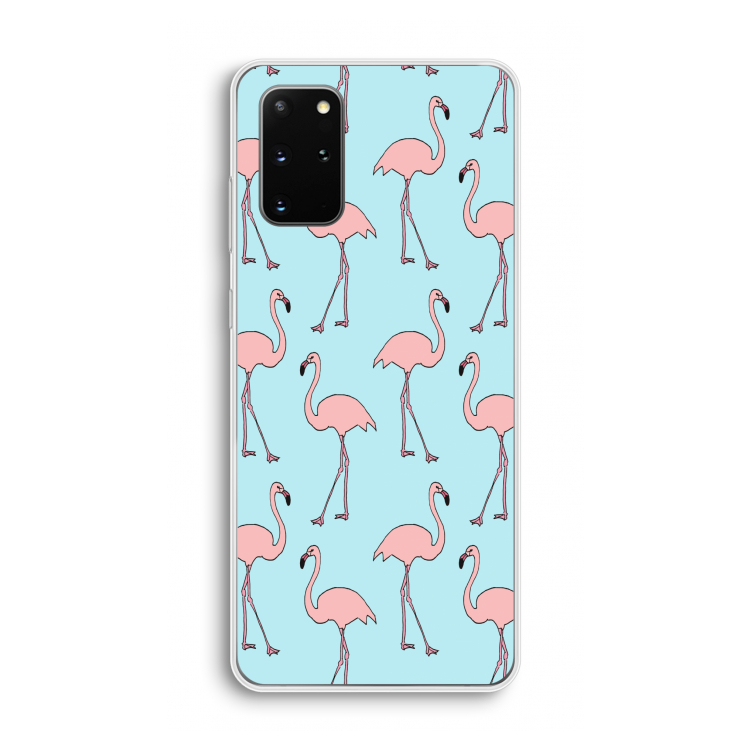 Anything Flamingoes: Samsung Galaxy S20 Plus Transparant Hoesje