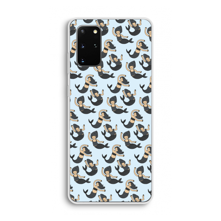 Zeemeermin: Samsung Galaxy S20 Plus Transparant Hoesje
