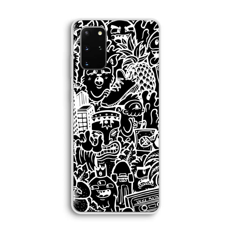 Vexx Black Mixtape: Samsung Galaxy S20 Plus Transparant Hoesje