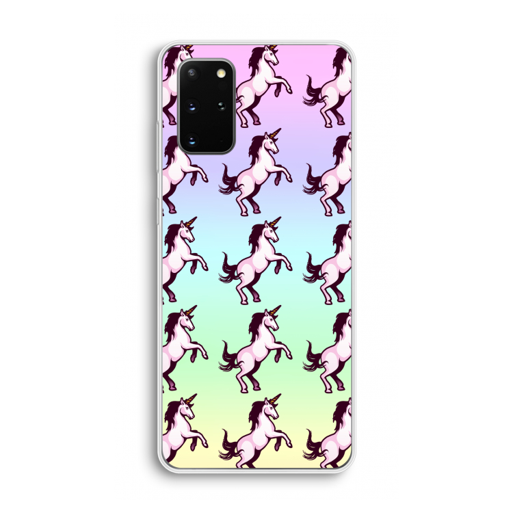 Musketon Unicorn: Samsung Galaxy S20 Plus Transparant Hoesje