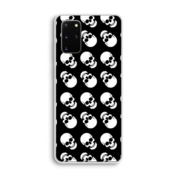 Musketon Skulls: Samsung Galaxy S20 Plus Transparant Hoesje