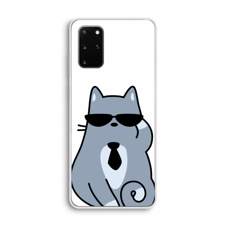 Cool cat: Samsung Galaxy S20 Plus Transparant Hoesje