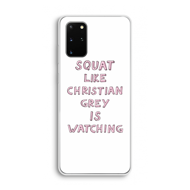 Christian Grey: Samsung Galaxy S20 Plus Transparant Hoesje