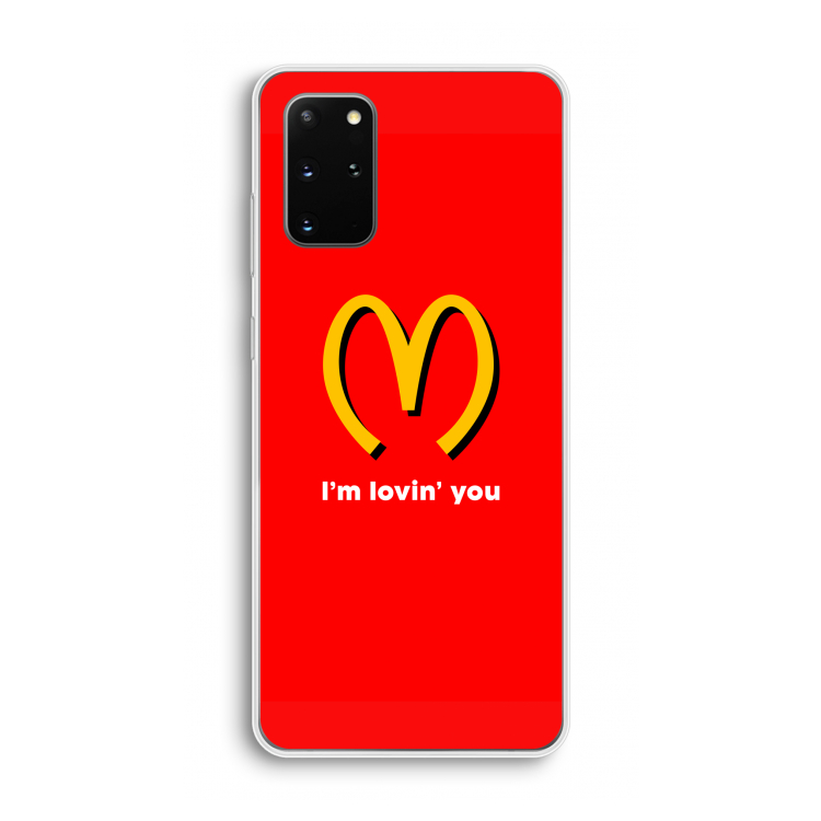I'm lovin' you: Samsung Galaxy S20 Plus Transparant Hoesje