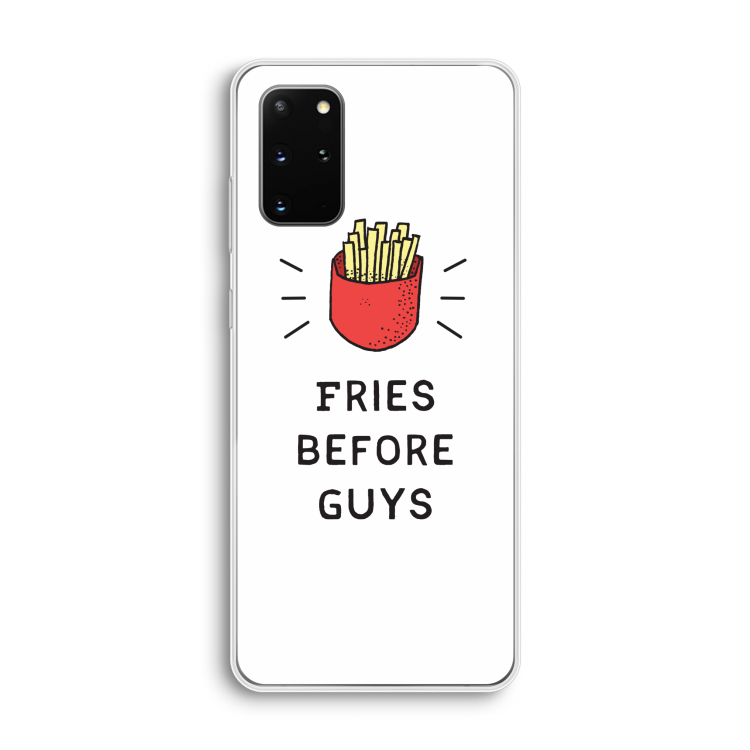 Fries before guys: Samsung Galaxy S20 Plus Transparant Hoesje