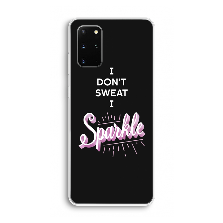 Sparkle quote: Samsung Galaxy S20 Plus Transparant Hoesje