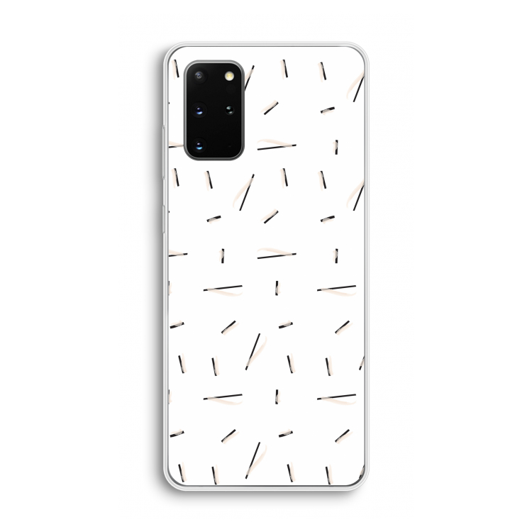 Hipster stripes: Samsung Galaxy S20 Plus Transparant Hoesje