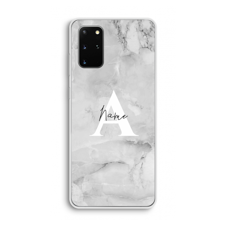 Ivory Marble: Samsung Galaxy S20 Plus Transparant Hoesje