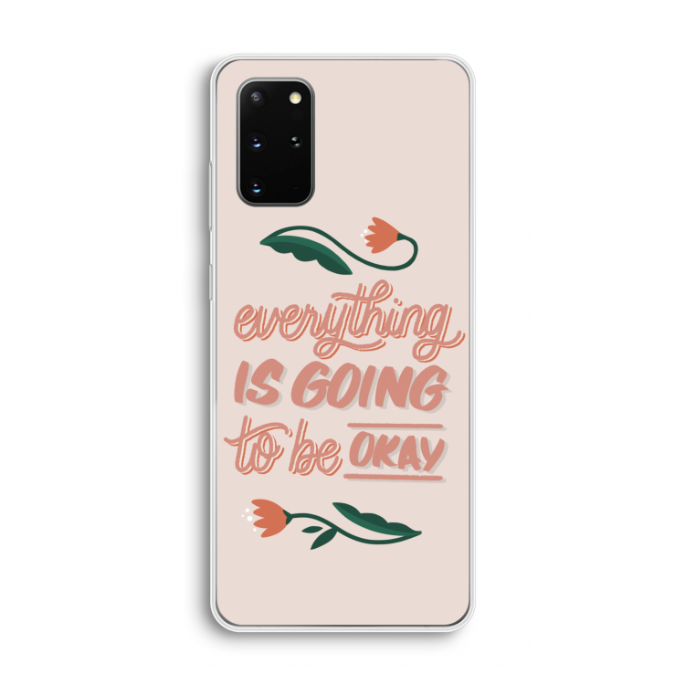 Optimistic flower girl: Samsung Galaxy S20 Plus Transparant Hoesje