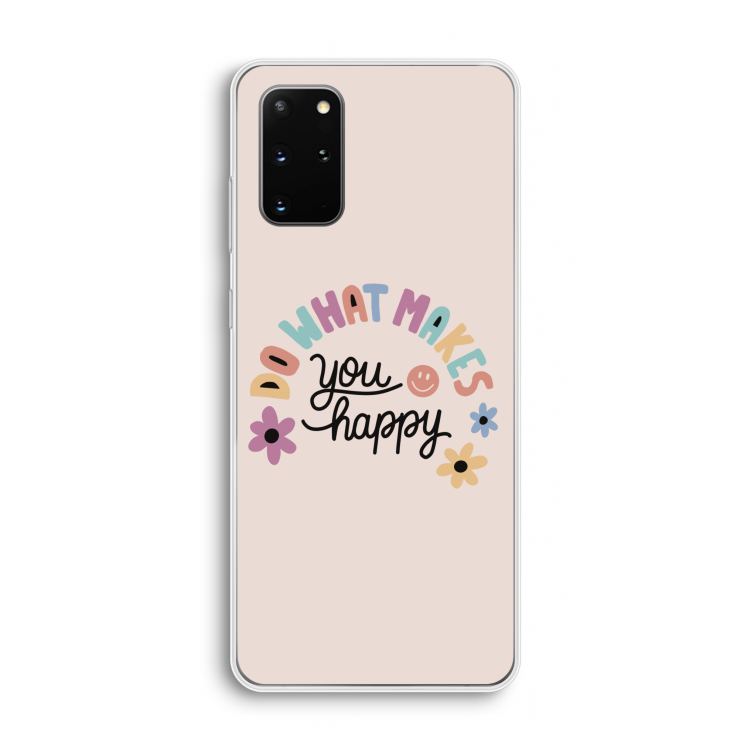 Happy days: Samsung Galaxy S20 Plus Transparant Hoesje