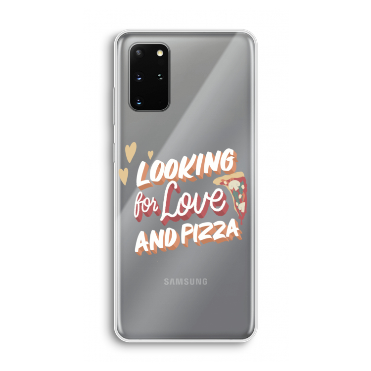 Pizza is the answer: Samsung Galaxy S20 Plus Transparant Hoesje