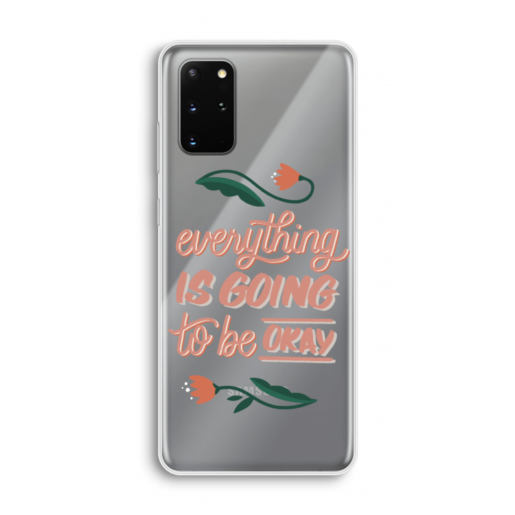 Optimistic flower girl: Samsung Galaxy S20 Plus Transparant Hoesje