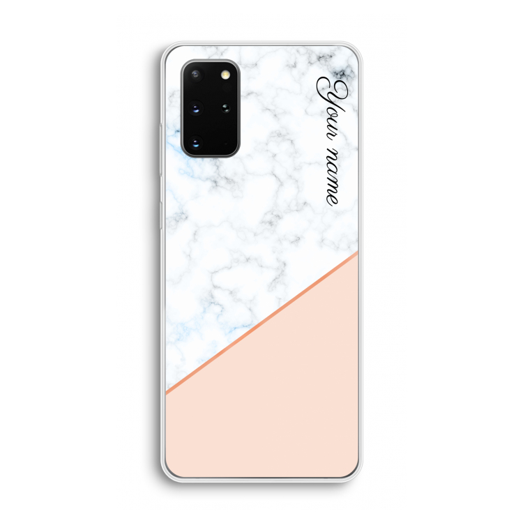 Marmer in stijl: Samsung Galaxy S20 Plus Transparant Hoesje