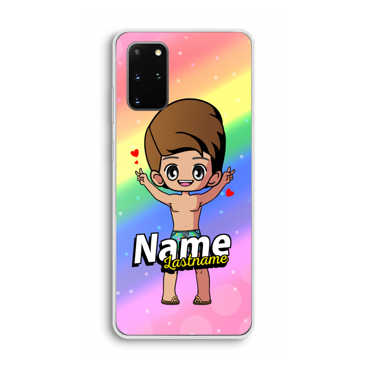 Chibi Maker man: Samsung Galaxy S20 Plus Transparant Hoesje