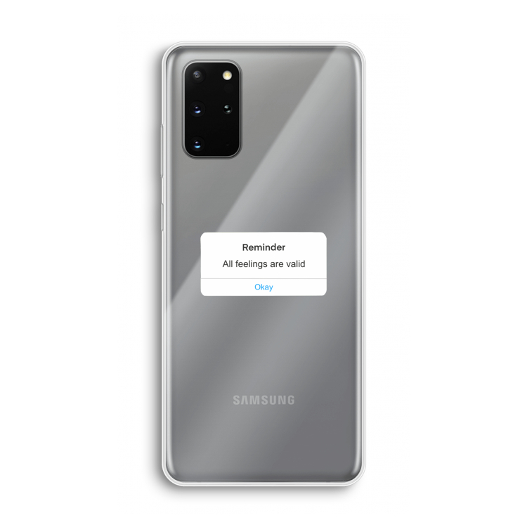 Reminder: Samsung Galaxy S20 Plus Transparant Hoesje