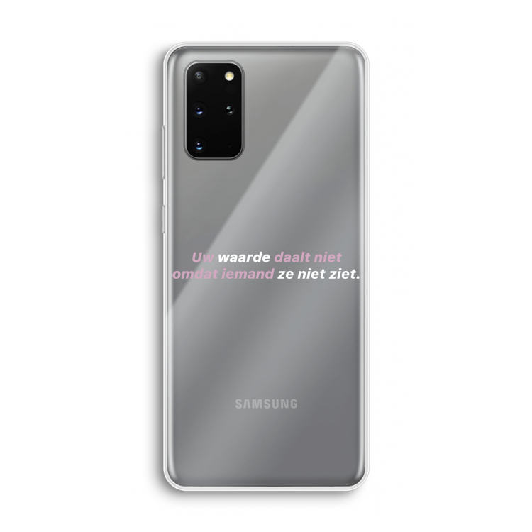 uw waarde daalt niet: Samsung Galaxy S20 Plus Transparant Hoesje