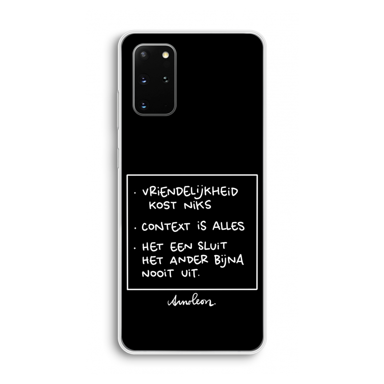 Mijn Motto's: Samsung Galaxy S20 Plus Transparant Hoesje