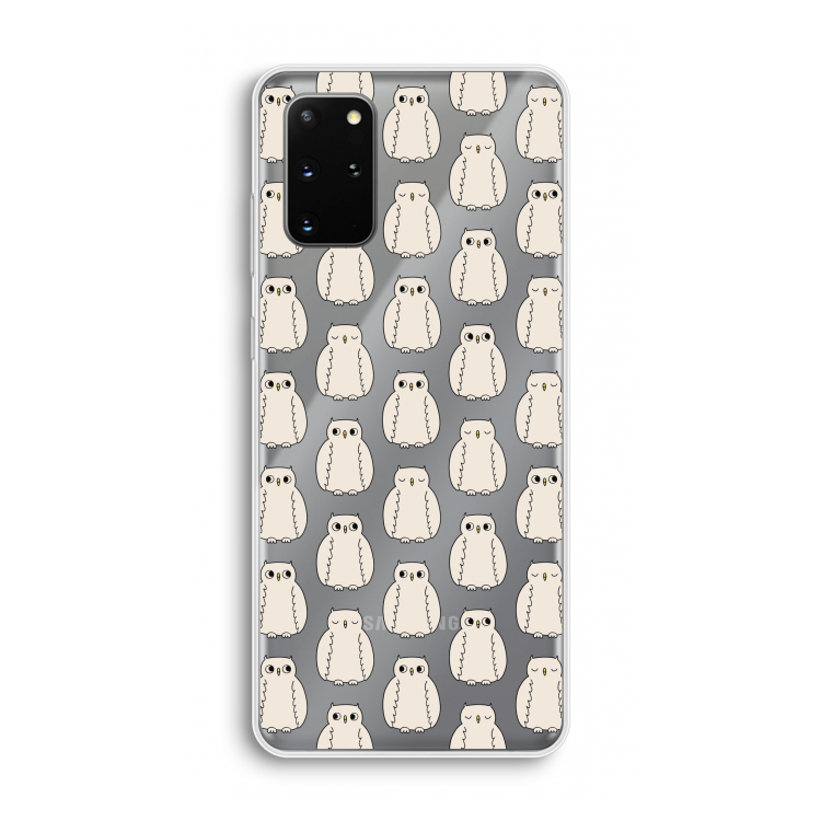 Uilen: Samsung Galaxy S20 Plus Transparant Hoesje