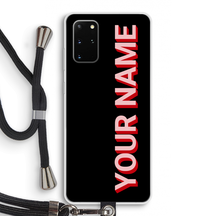 Namecase: Samsung Galaxy S20 Plus Transparant Hoesje met koord