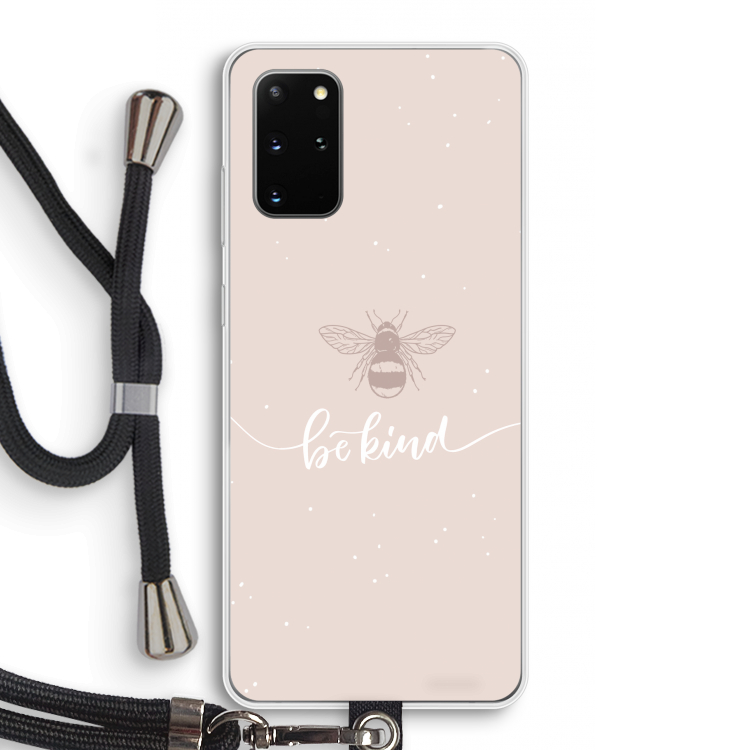 Be(e) kind: Samsung Galaxy S20 Plus Transparant Hoesje met koord