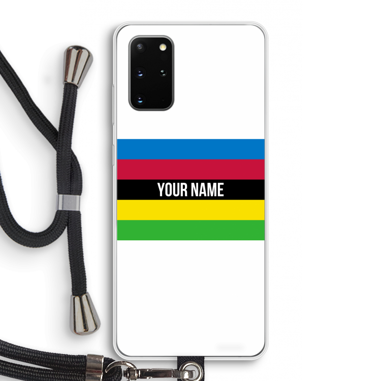 WK Wielrennen: Samsung Galaxy S20 Plus Transparant Hoesje met koord