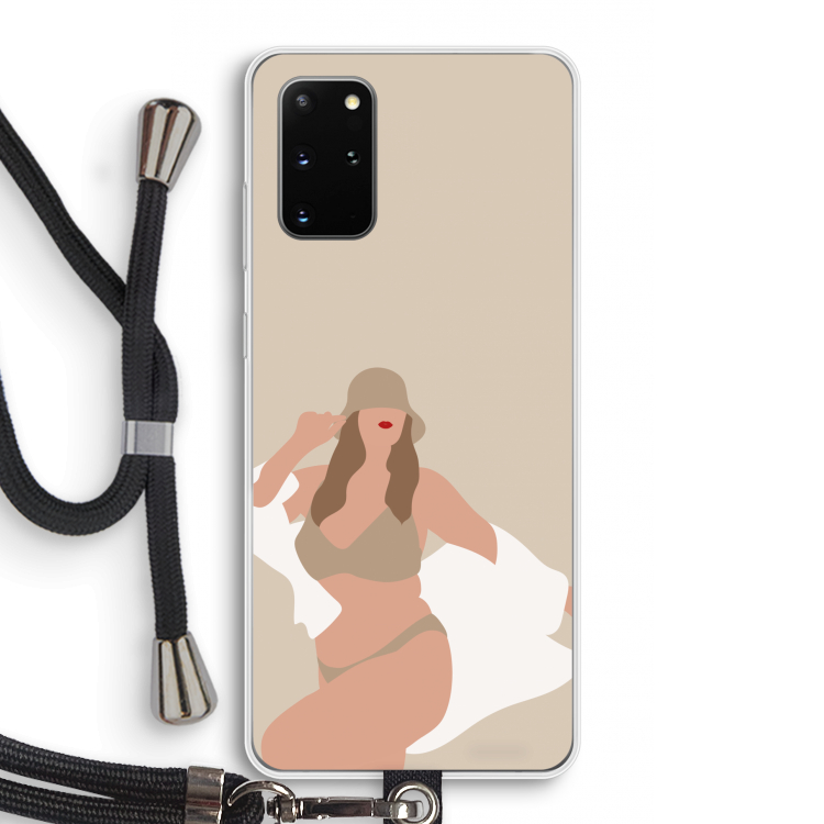 One of a kind: Samsung Galaxy S20 Plus Transparant Hoesje met koord