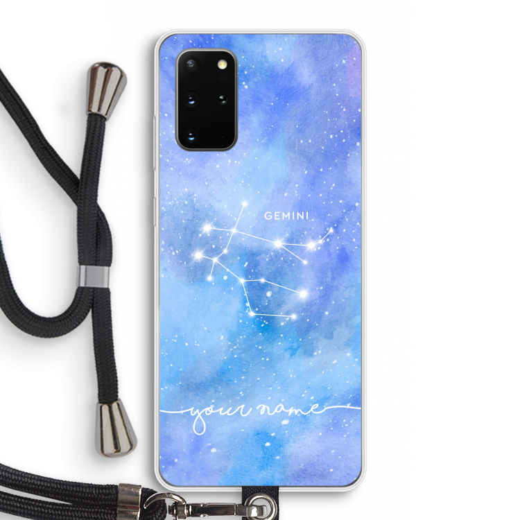 Sterrenbeeld - Licht: Samsung Galaxy S20 Plus Transparant Hoesje met koord