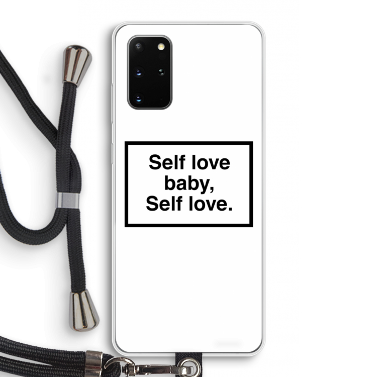 Self love: Samsung Galaxy S20 Plus Transparant Hoesje met koord