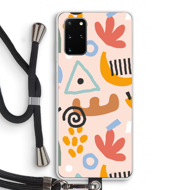 Abstract: Samsung Galaxy S20 Plus Transparant Hoesje met koord