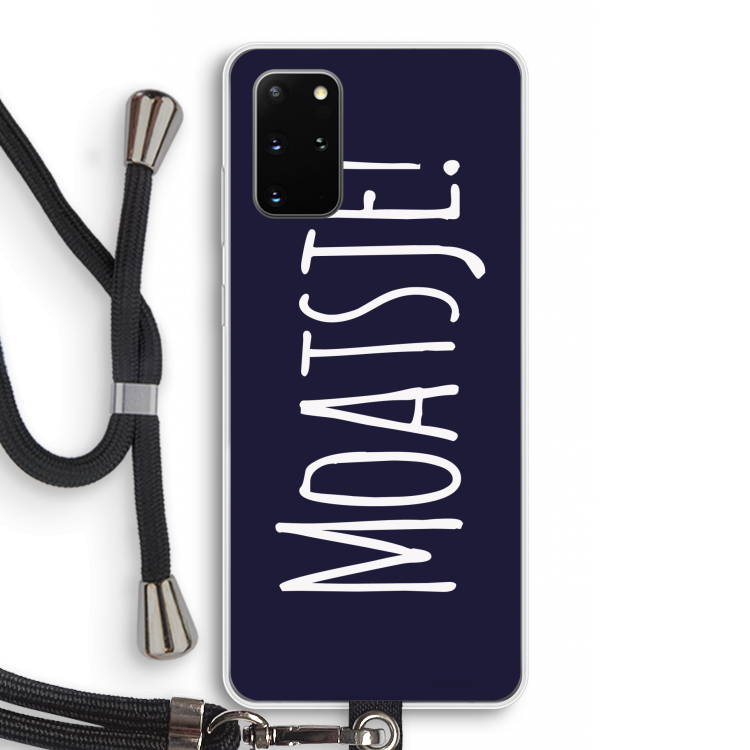 Moatsje!: Samsung Galaxy S20 Plus Transparant Hoesje met koord