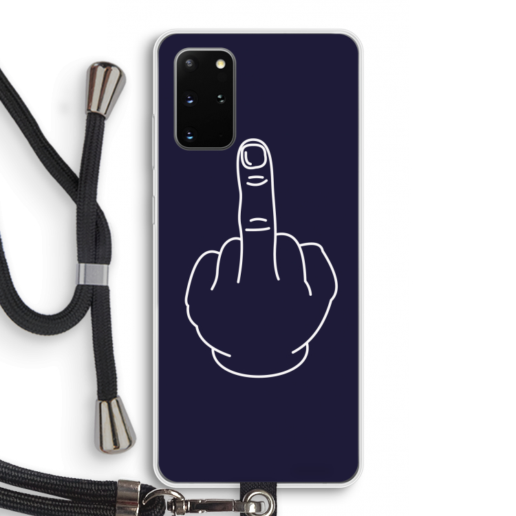 F**k U: Samsung Galaxy S20 Plus Transparant Hoesje met koord