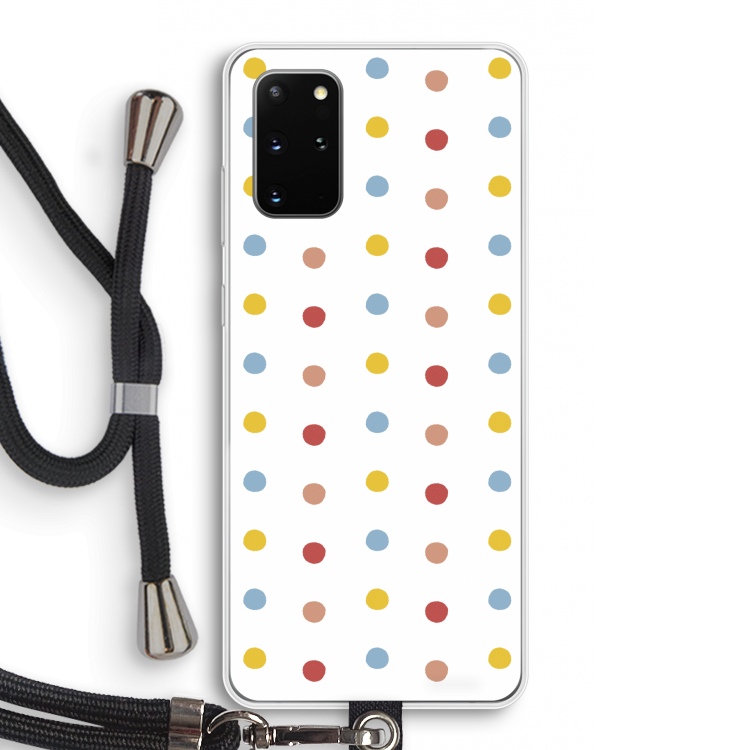 Bollen: Samsung Galaxy S20 Plus Transparant Hoesje met koord