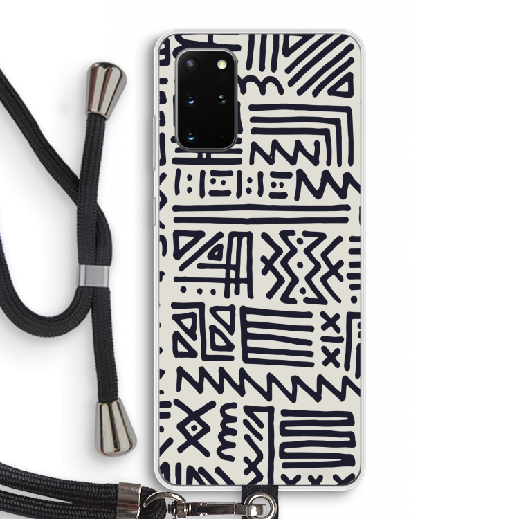 Marrakech print: Samsung Galaxy S20 Plus Transparant Hoesje met koord