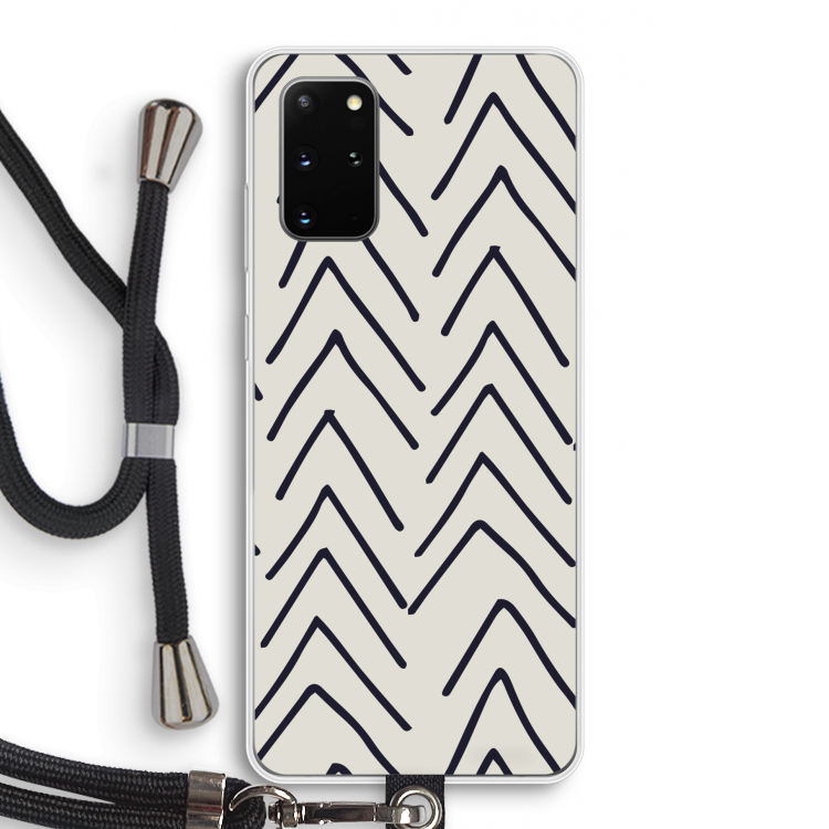 Marrakech Arrows: Samsung Galaxy S20 Plus Transparant Hoesje met koord