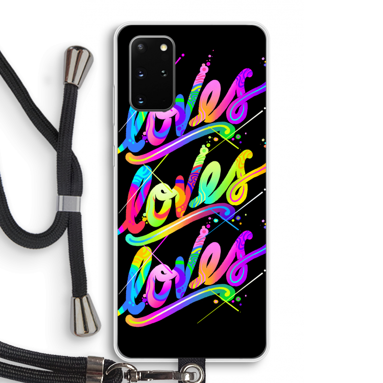 Loves: Samsung Galaxy S20 Plus Transparant Hoesje met koord
