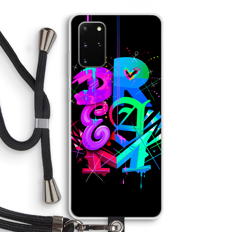 Dream: Samsung Galaxy S20 Plus Transparant Hoesje met koord