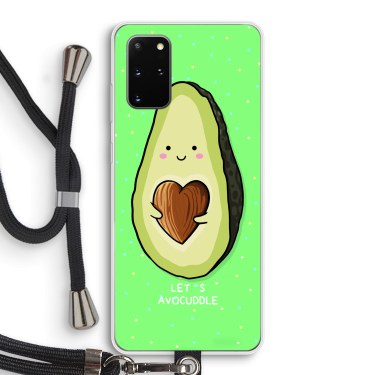 Avocuddle: Samsung Galaxy S20 Plus Transparant Hoesje met koord