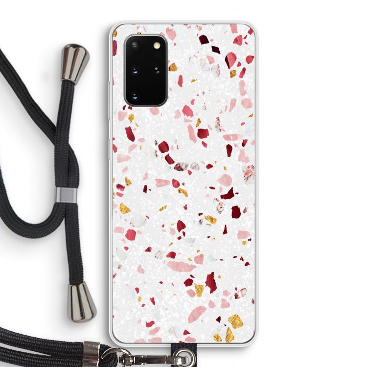 Terrazzo N°9: Samsung Galaxy S20 Plus Transparant Hoesje met koord