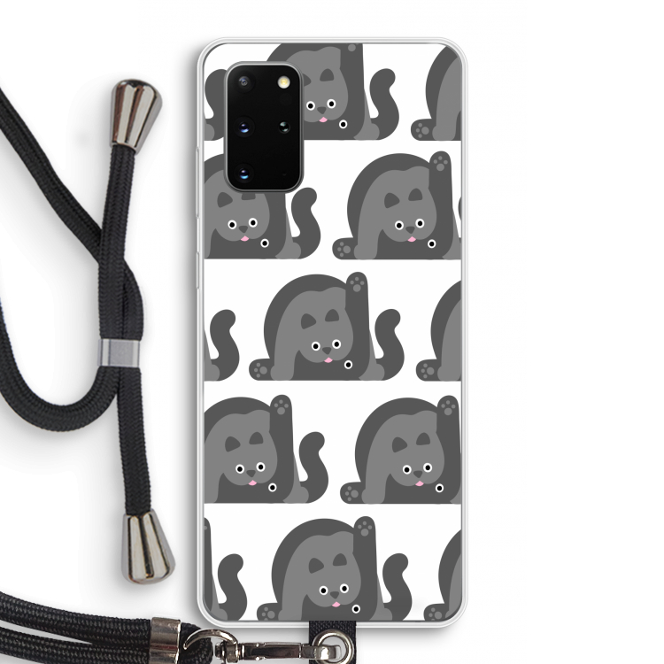 Cats: Samsung Galaxy S20 Plus Transparant Hoesje met koord