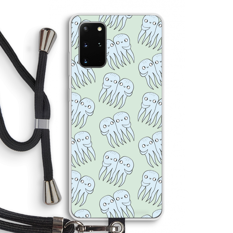 Octopussen: Samsung Galaxy S20 Plus Transparant Hoesje met koord