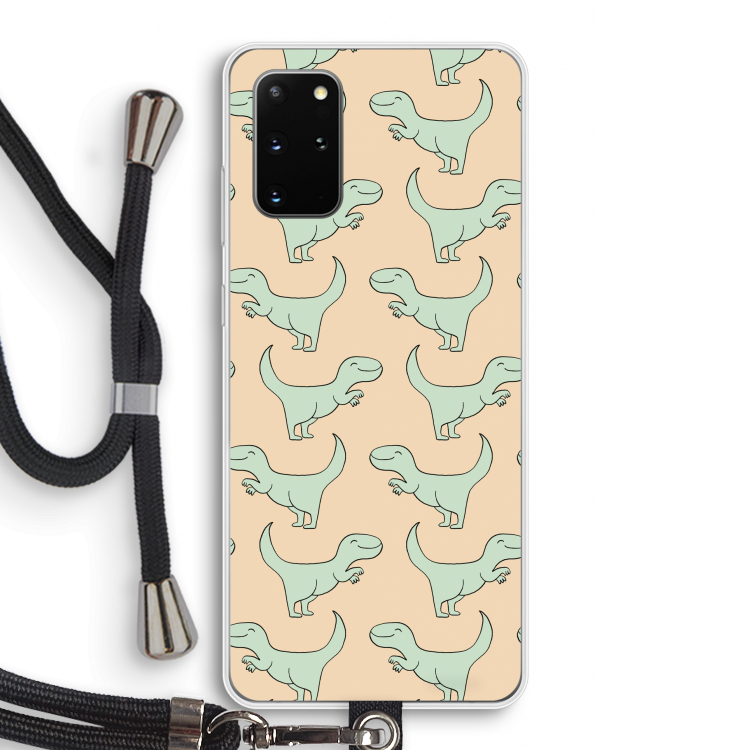 Dinos: Samsung Galaxy S20 Plus Transparant Hoesje met koord