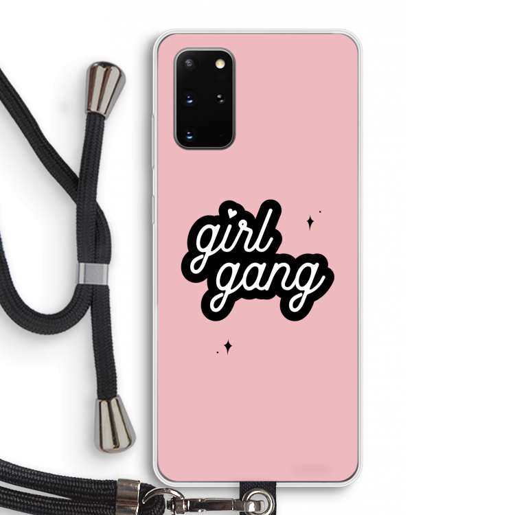 Girl Gang: Samsung Galaxy S20 Plus Transparant Hoesje met koord