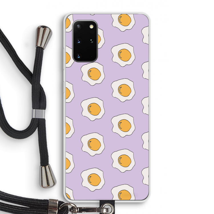 Bacon to my eggs #1: Samsung Galaxy S20 Plus Transparant Hoesje met koord