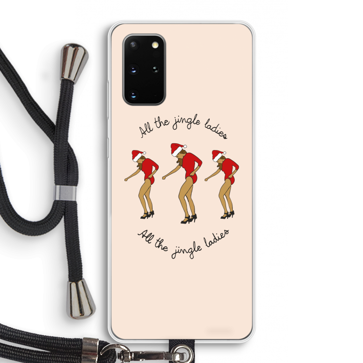 Jingle Ladies: Samsung Galaxy S20 Plus Transparant Hoesje met koord