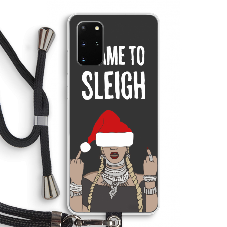 Came To Sleigh: Samsung Galaxy S20 Plus Transparant Hoesje met koord