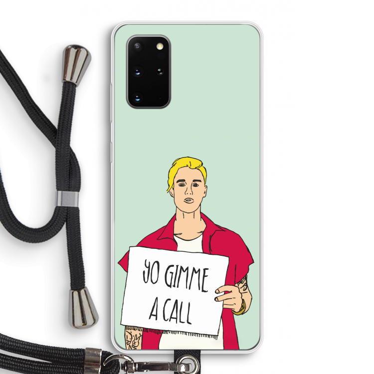 Gimme a call: Samsung Galaxy S20 Plus Transparant Hoesje met koord