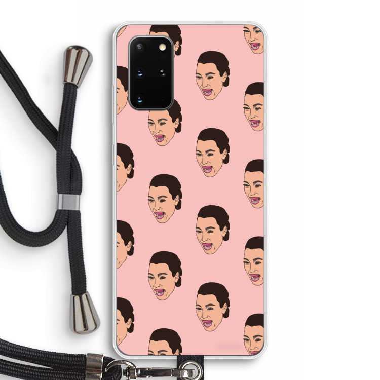 Ugly Cry Call: Samsung Galaxy S20 Plus Transparant Hoesje met koord