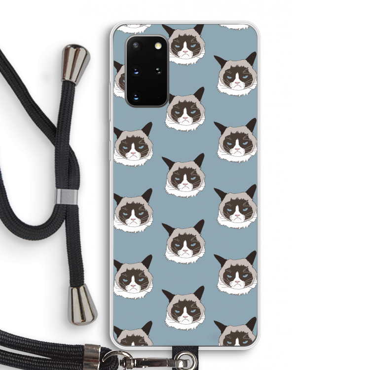 It's a Purrr Case: Samsung Galaxy S20 Plus Transparant Hoesje met koord